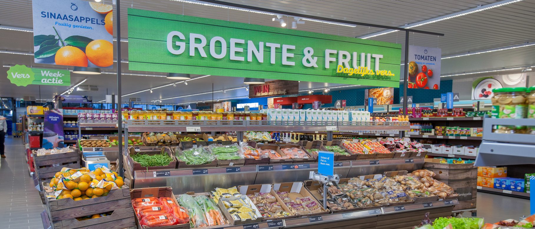 Label pour les fruits et légumes Durabilité chez ALDI Nord