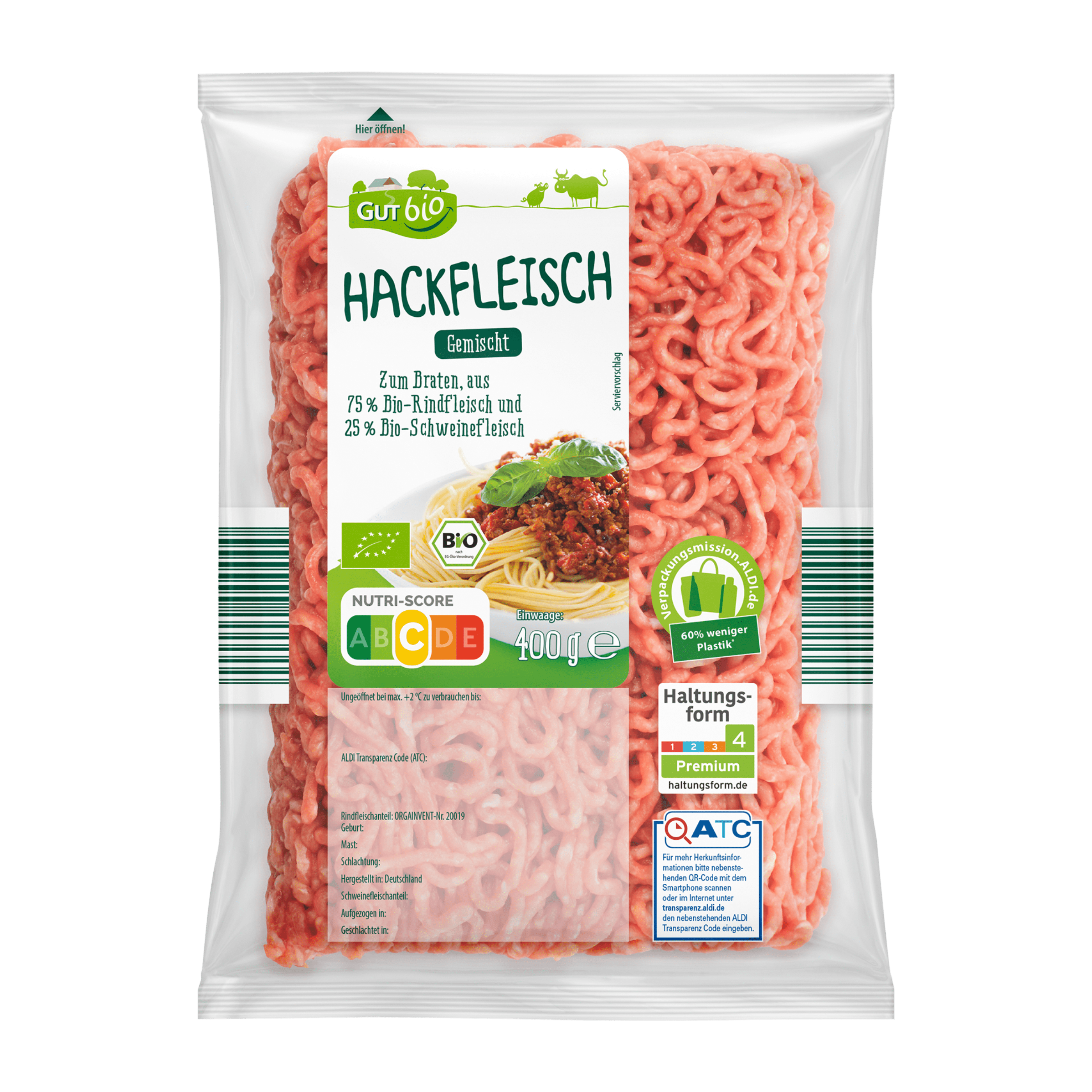 Gemischtes Fleisch im Sortiment von ALDI Nord