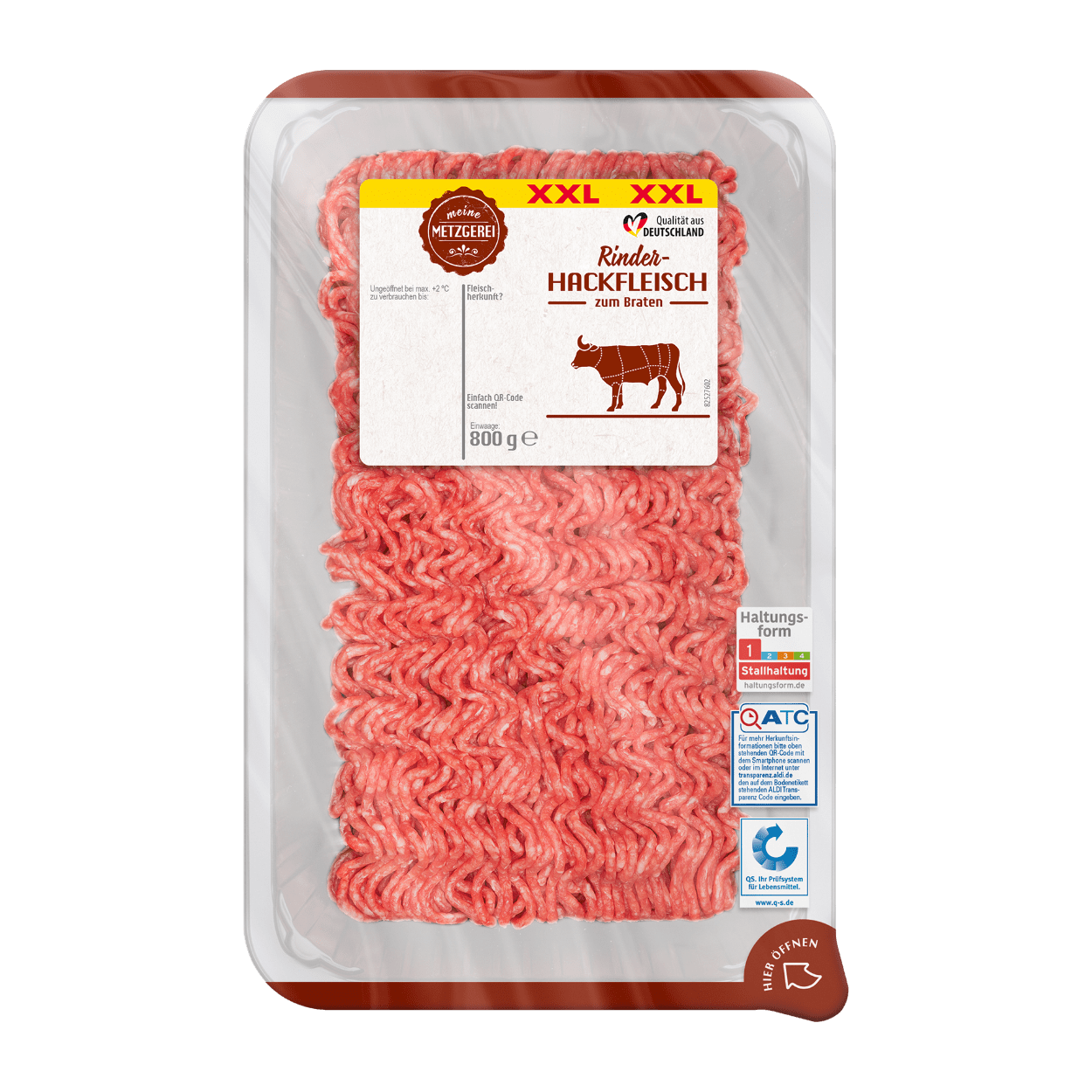 MEINE METZGEREI Rinderhackfleisch XXL günstig bei ALDI Nord