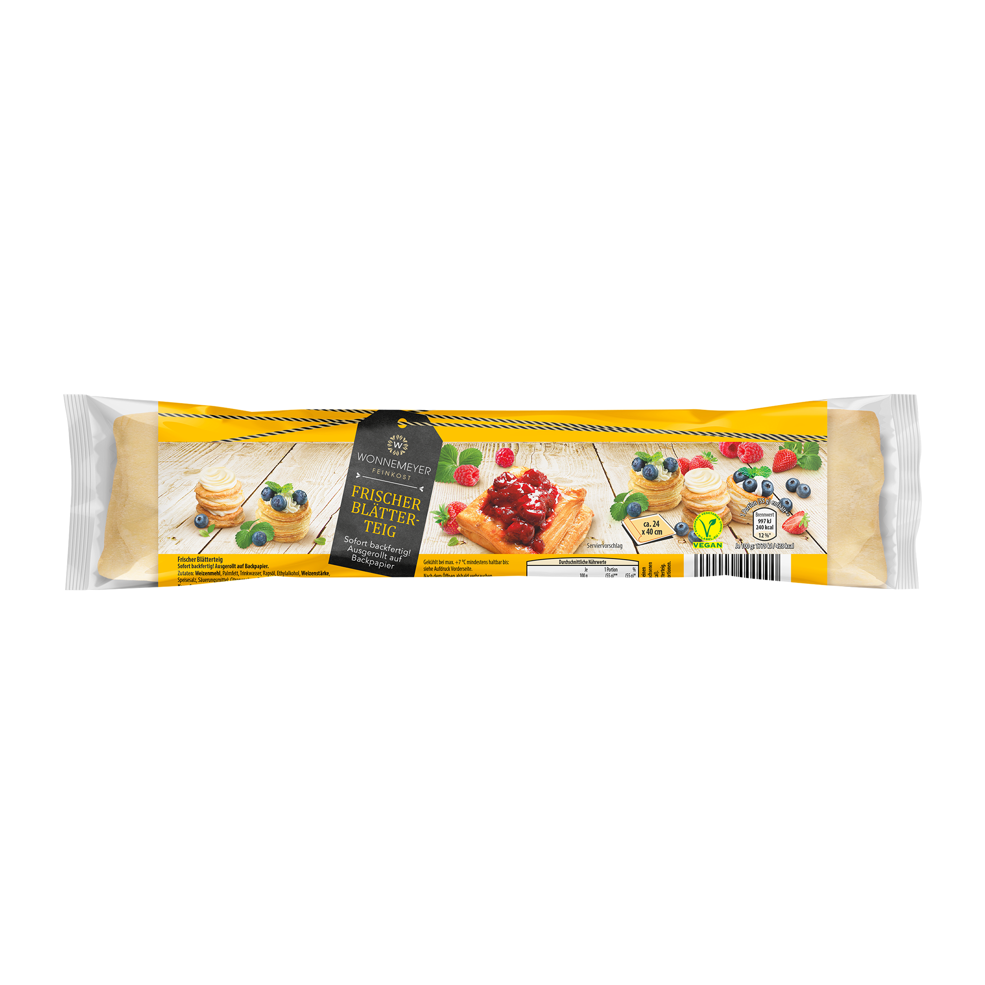 Frischer Blätterteig