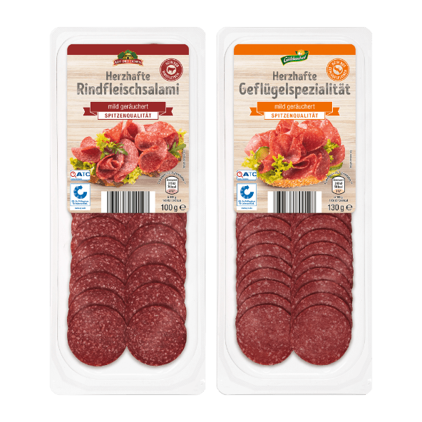 GÜLDENHOF / GUT DREI EICHEN Geflügel- / Rindfleischsalami günstig bei ...