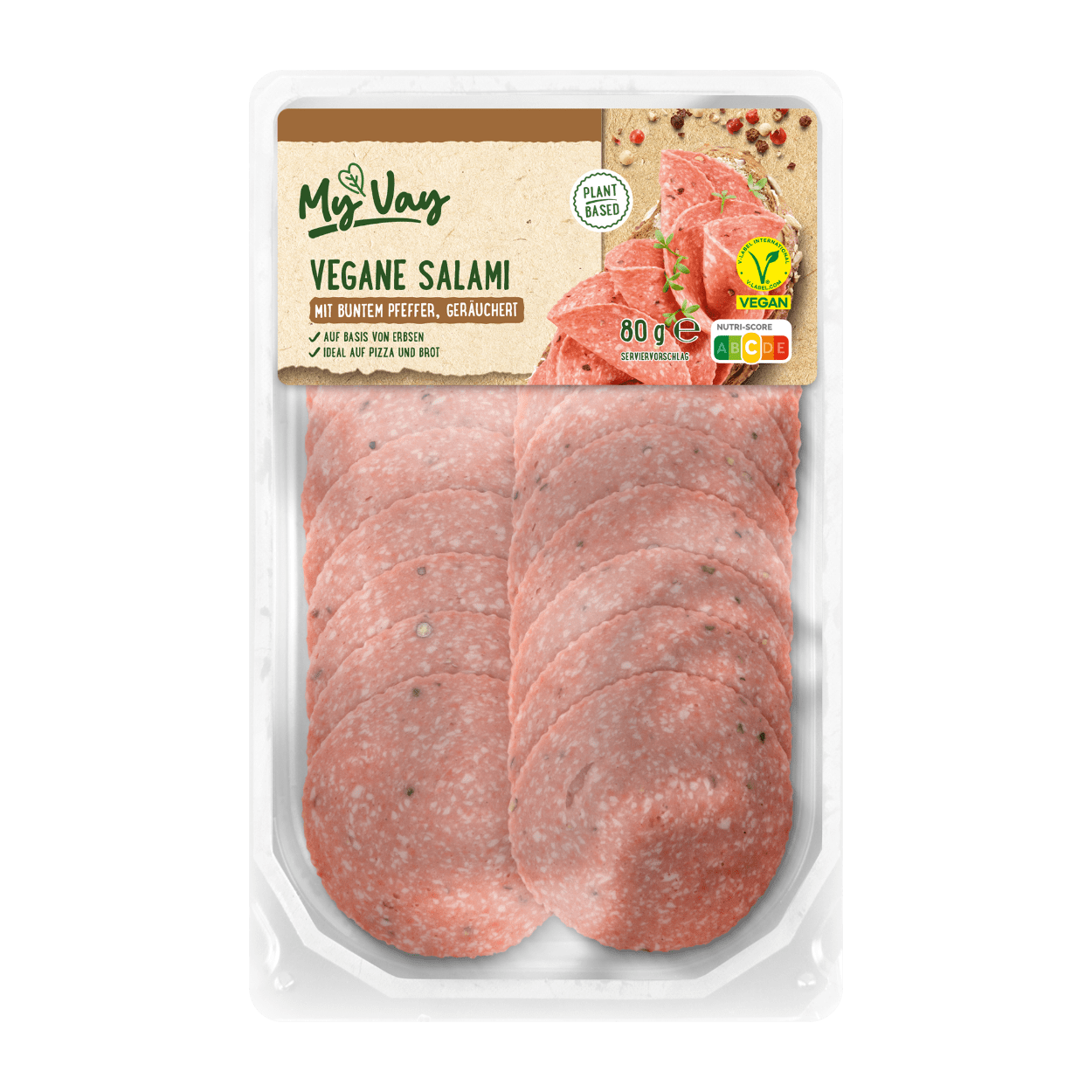 MYVAY Vegane Salami günstig bei ALDI Nord