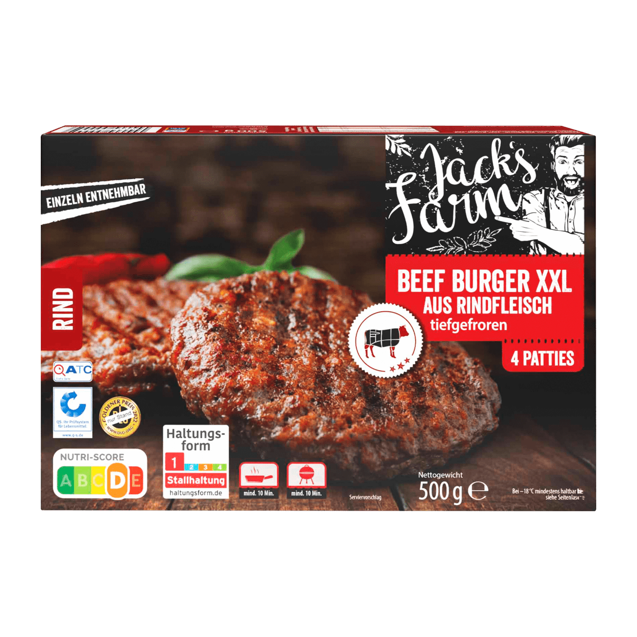 JACK’S FARM BeefBurger günstig bei ALDI Nord