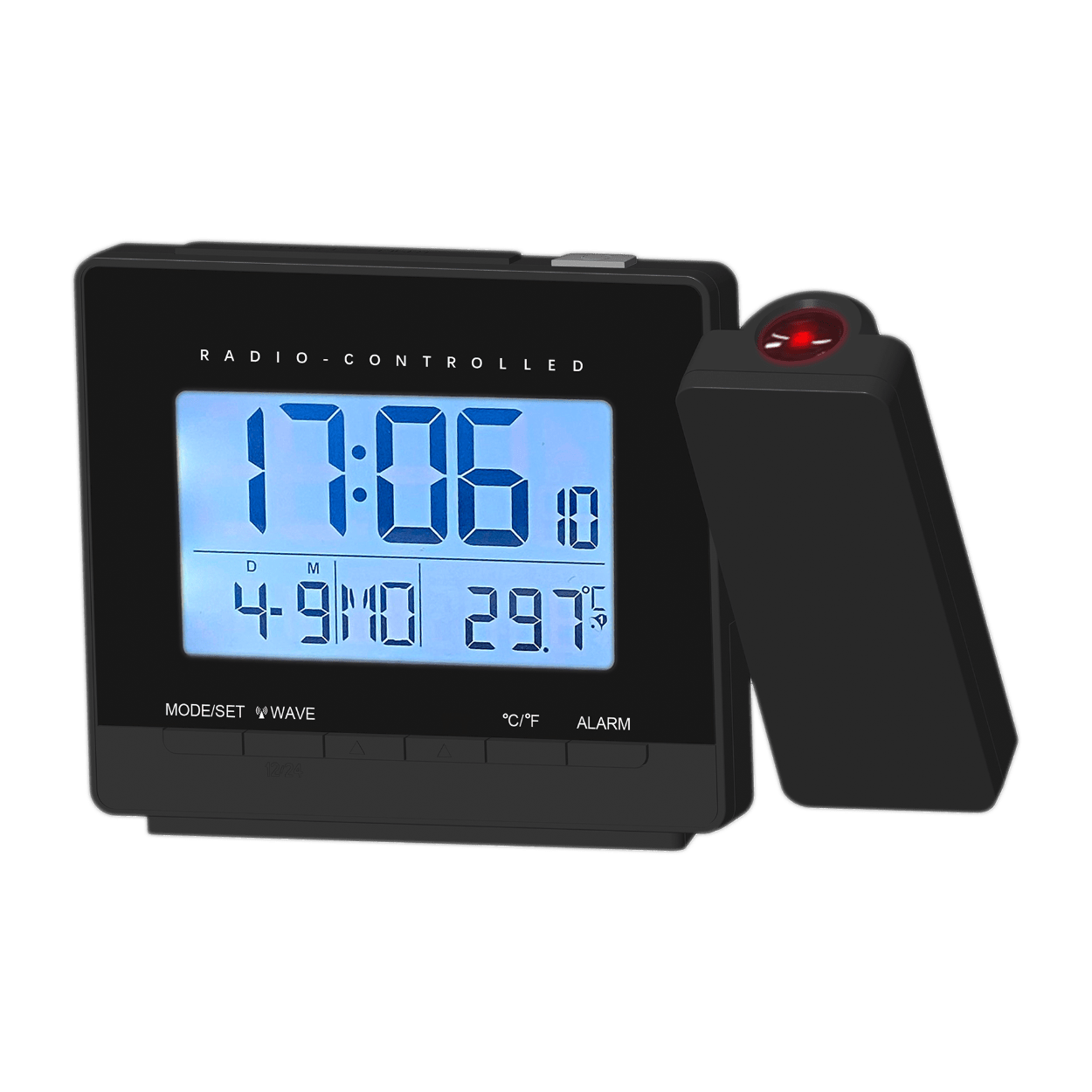 funkuhr mit projektion aldi