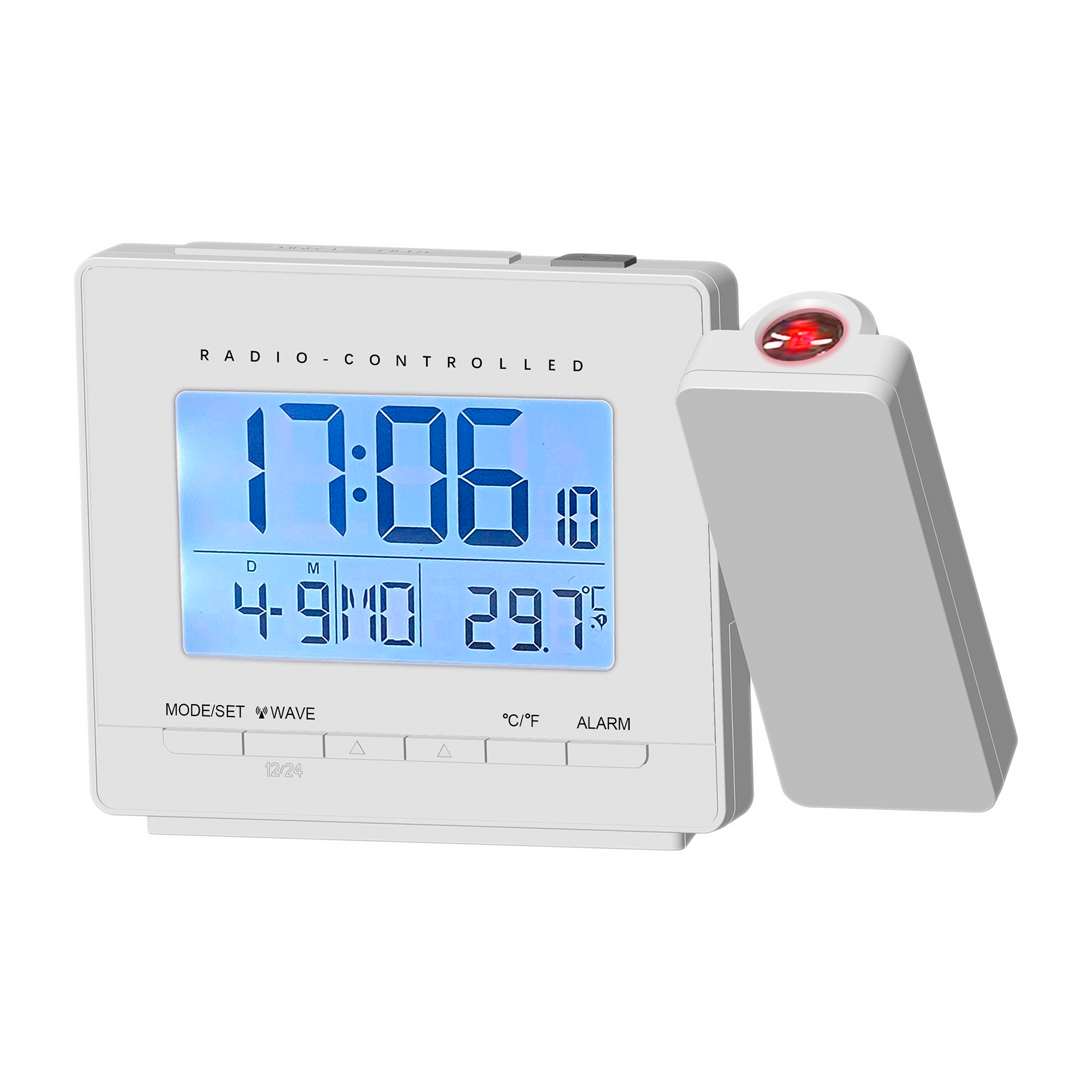 funkuhr mit projektion aldi