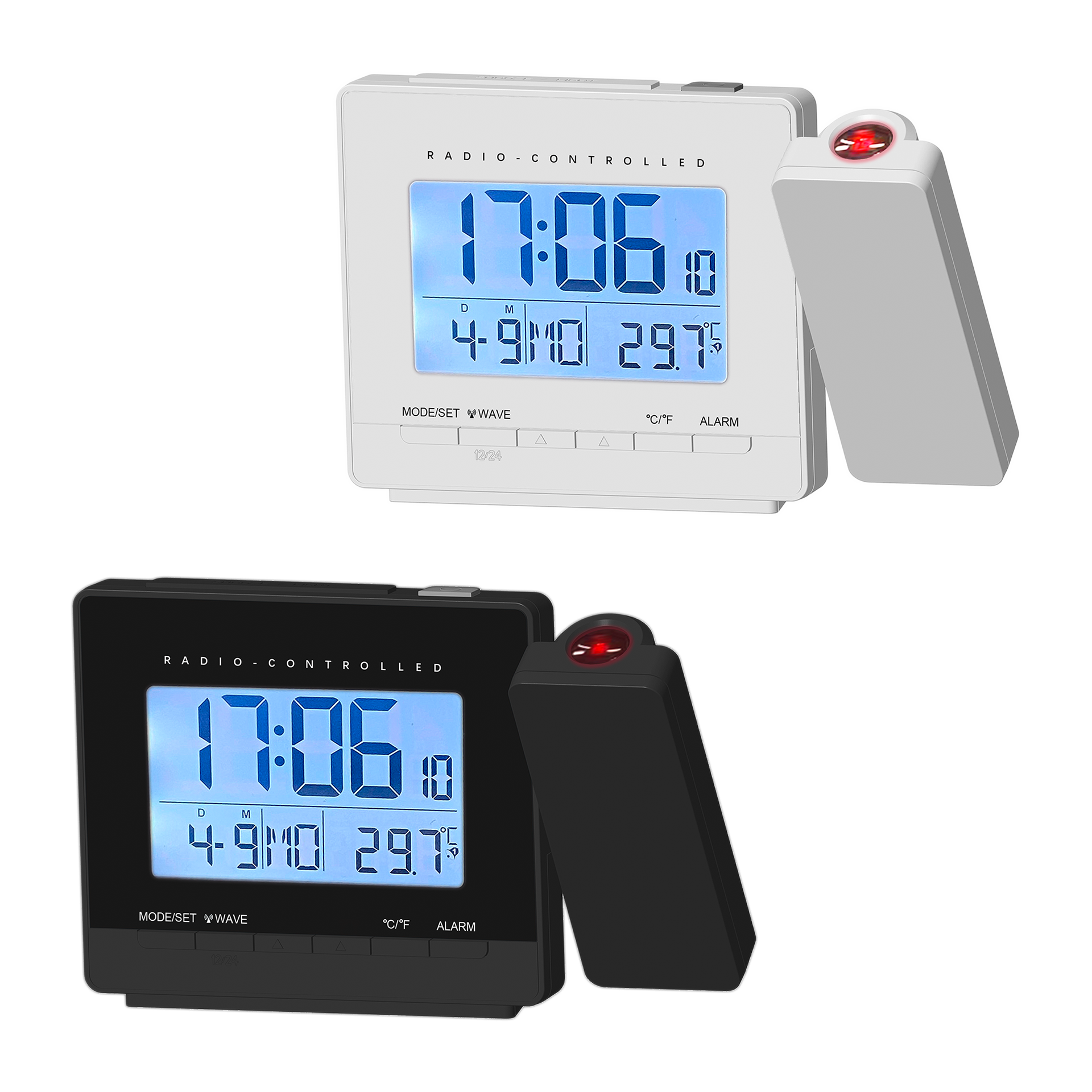 funkuhr mit projektion aldi