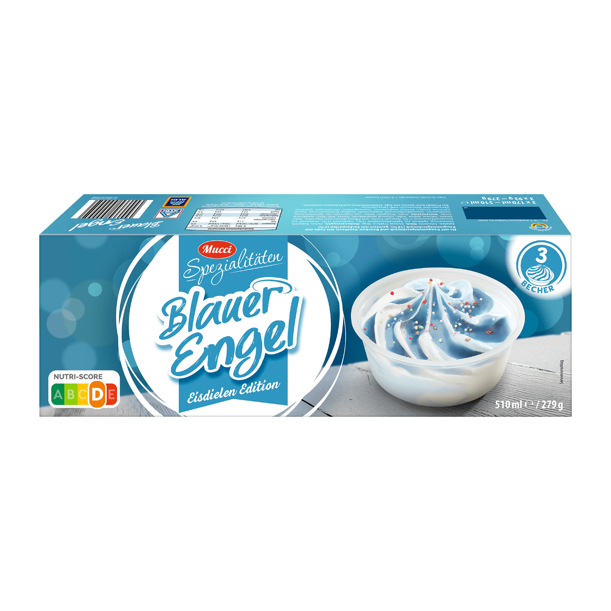 Mucci Eisbecher Waldmeister / Blauer Engel günstig bei ALDI Nord