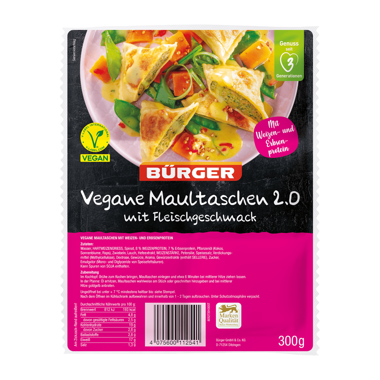 BÜRGER Maultaschen günstig bei ALDI Nord