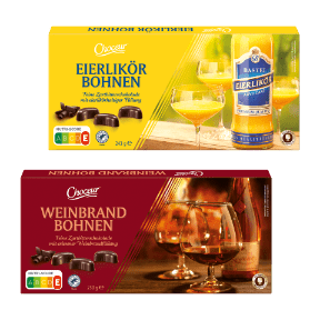 Eierlikör- / Weinbrandbohnen