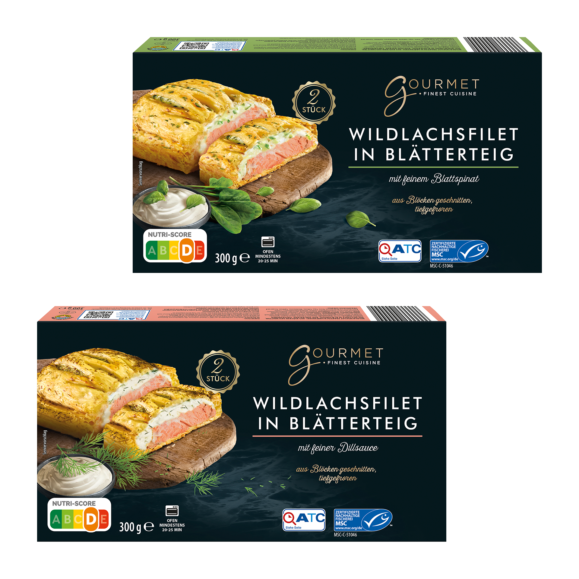 GOURMET FINEST CUISINE Wildlachsfilet in Blätterteig