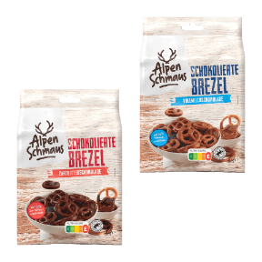 Schokolierte Brezeln