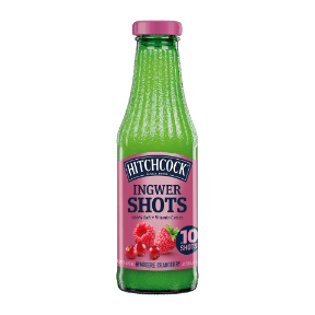 Ingwer-Shots Himbeere-Cranberry