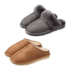 Lammfell-Hausschuhe