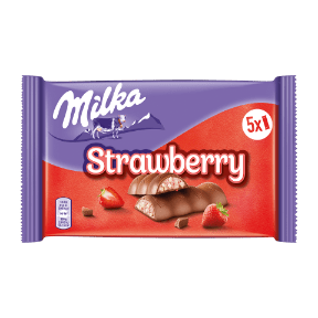 Schoko-Riegel Erdbeere