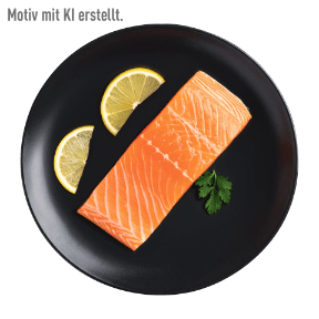 Lachsfiletportionen
