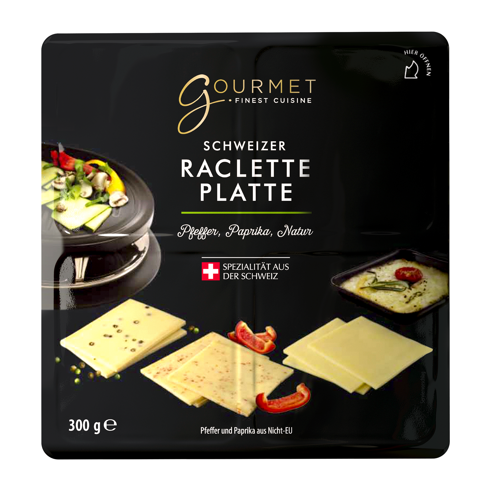 GOURMET FINEST CUISINE Schweizer Raclette-Platte