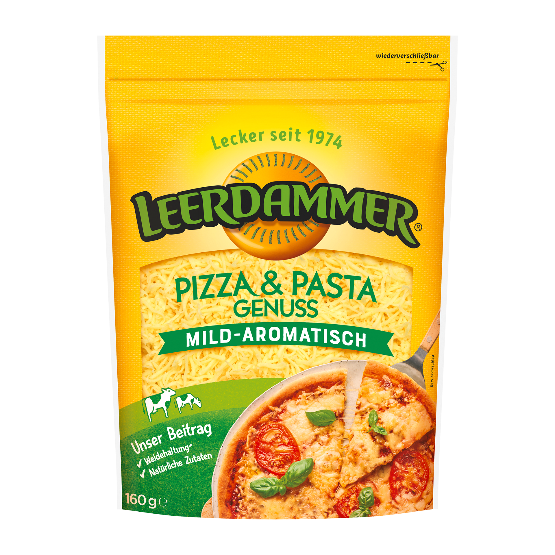 LEERDAMMER Reibekäse Pizza / Pasta