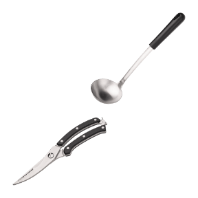 Edelstahl-Küchenhelfer