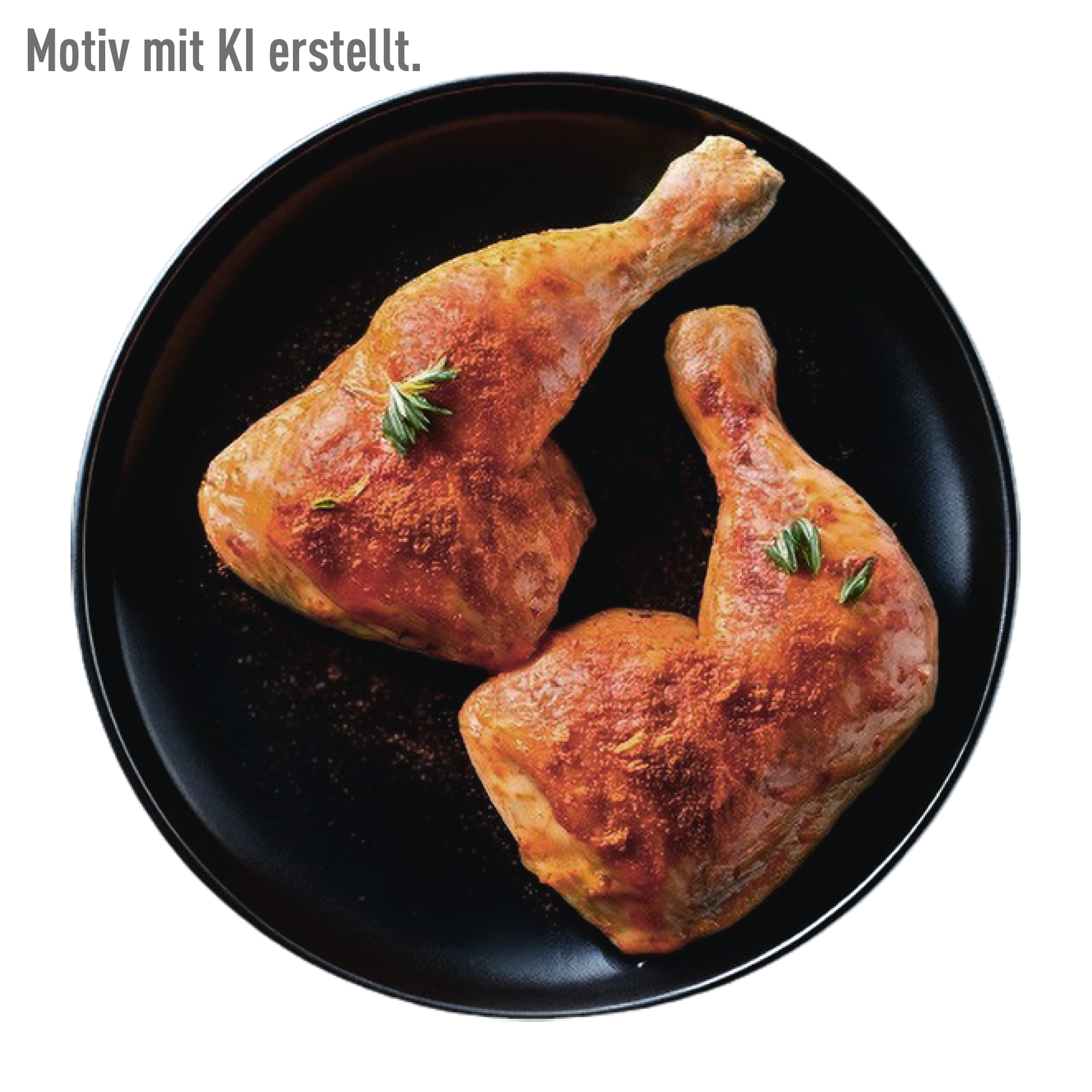 BBQ Hähnchen-Schenkel mit Rückenstück XXL