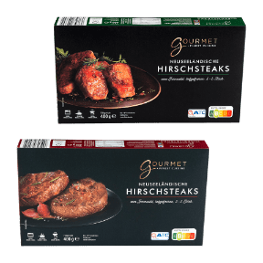 Neuseeländische Hirschsteaks