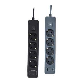4-fach-Steckdosenleiste