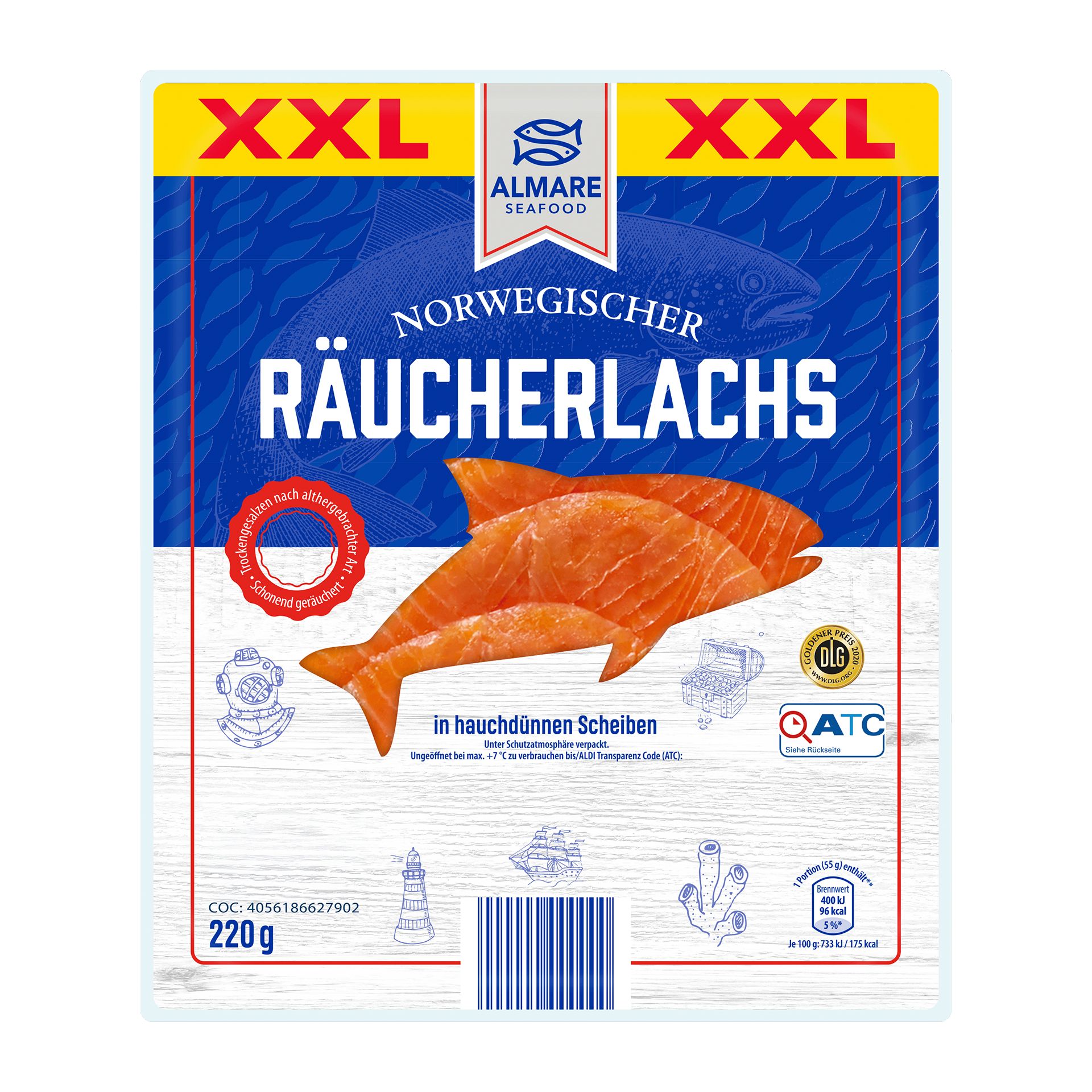 ALMARE Räucherlachs XXL