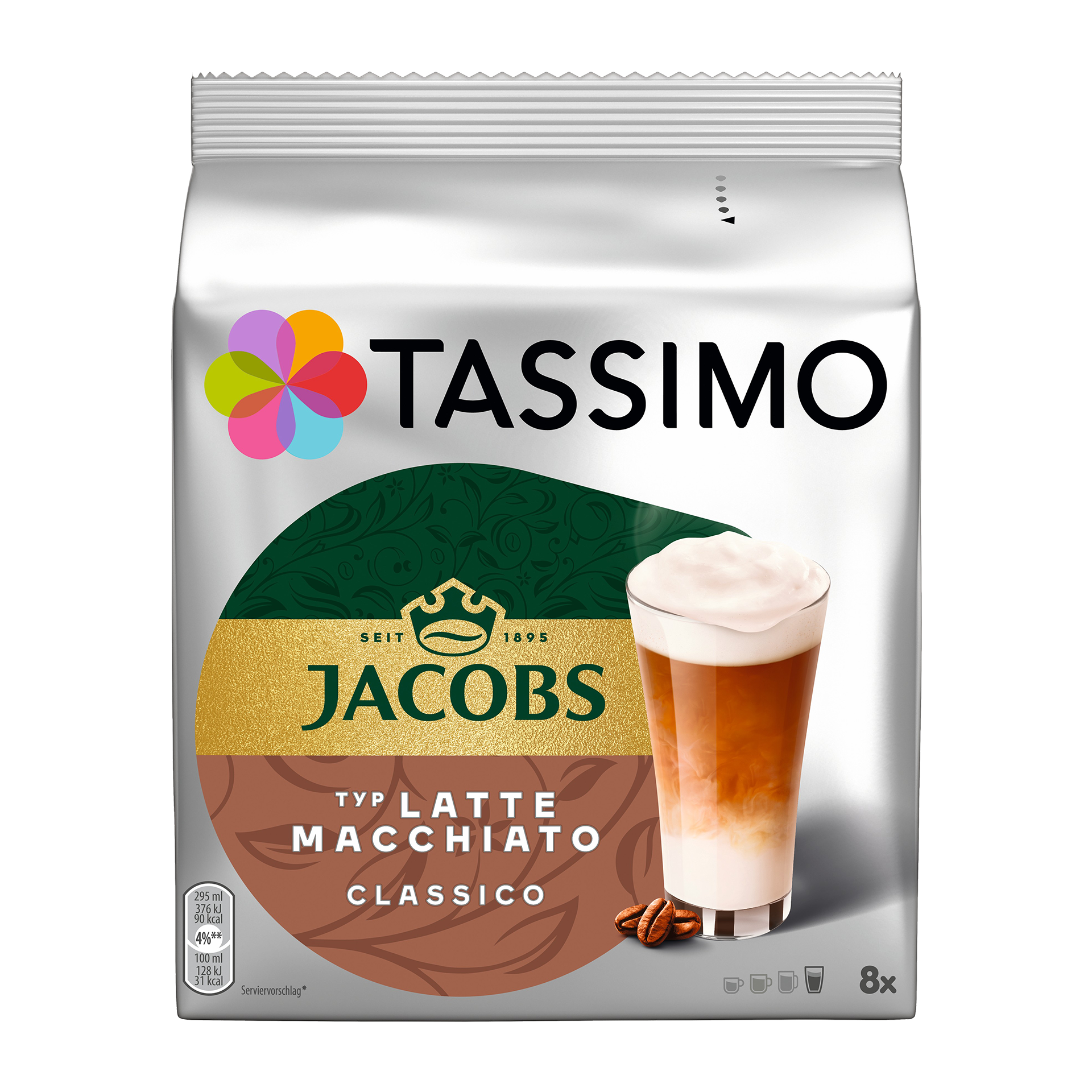 TASSIMO Kaffeekapseln Jacobs Latte Macchiato Classico