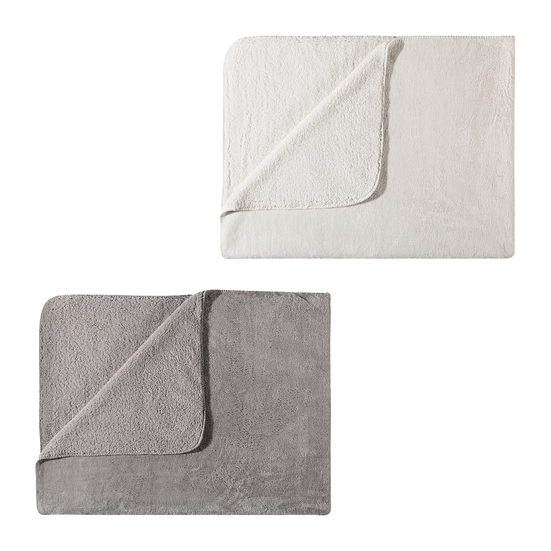 HOME CREATION Fleece-Sherpa-Decke