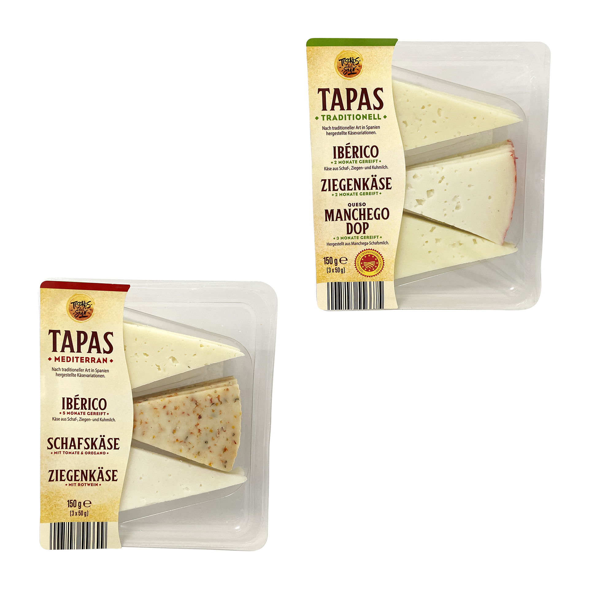 TESOROS DEL SUR Käse-Tapasplatte