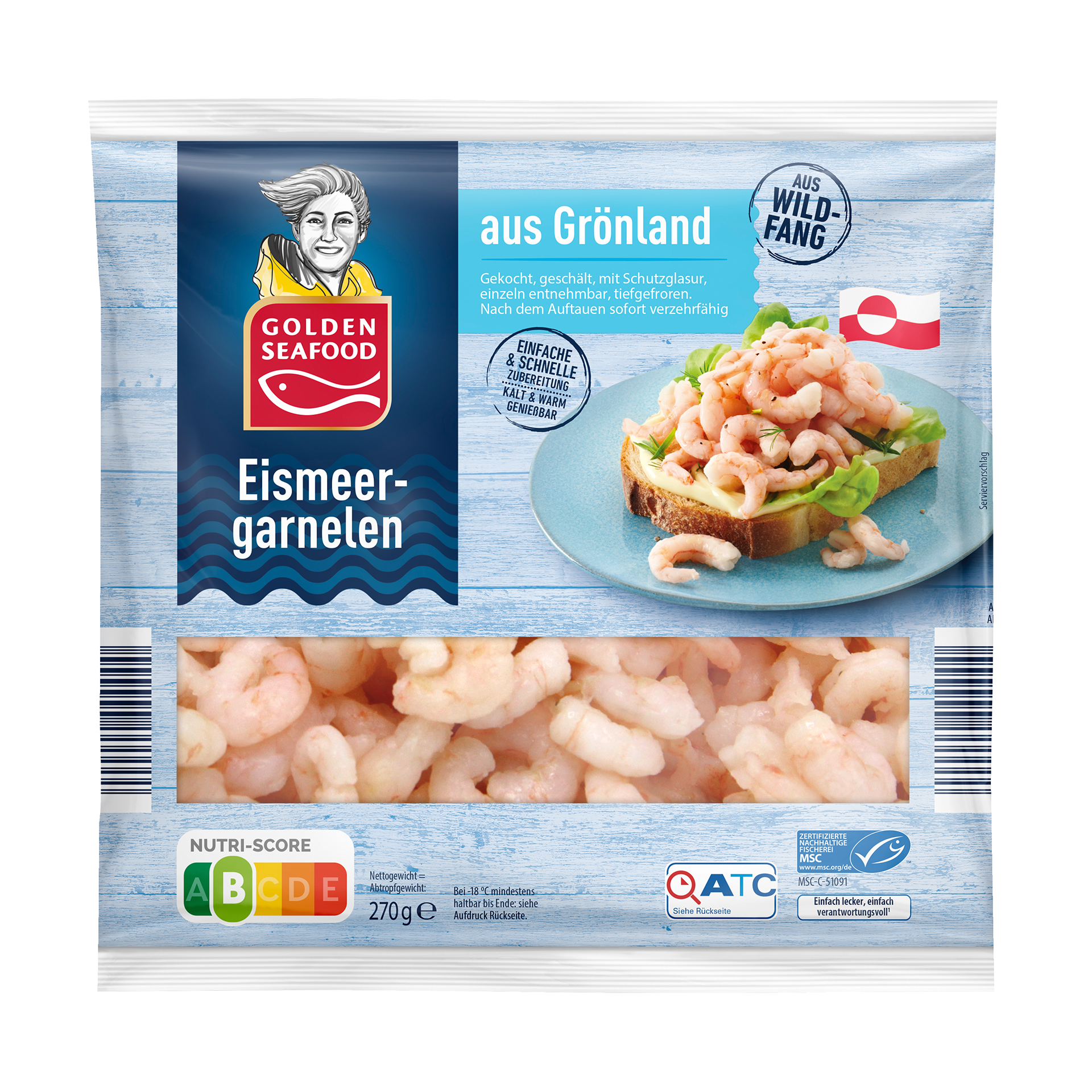 GOLDEN SEAFOOD Eismeergarnelen