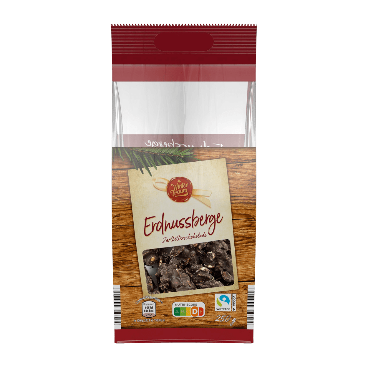 WINTERTRAUM Erdnussberge mit Schokolade 250g bei ALDI Nord