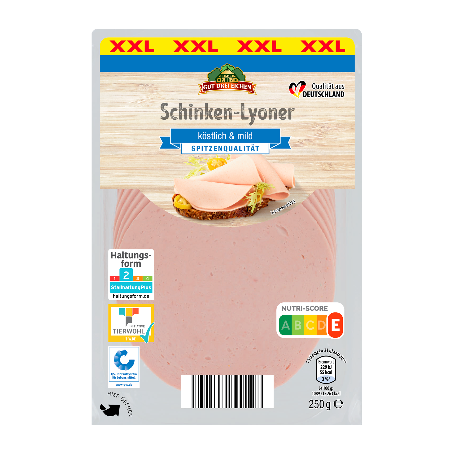 GUT DREI EICHEN Schinken-Lyoner XXL