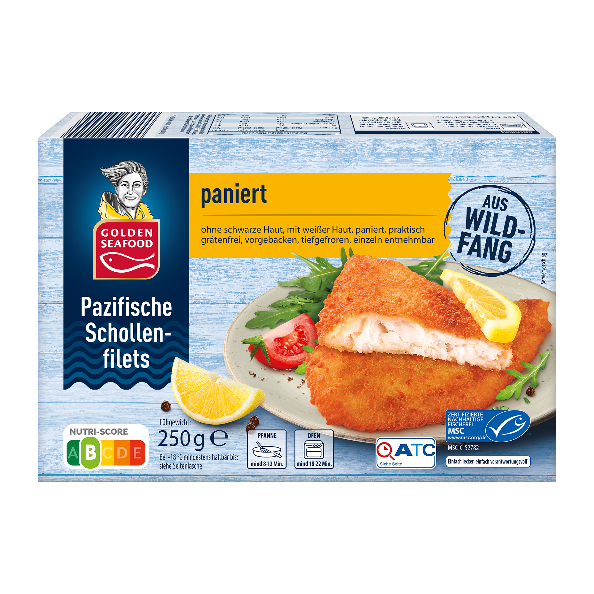 GOLDEN SEAFOOD Pazifische Schollenfilets