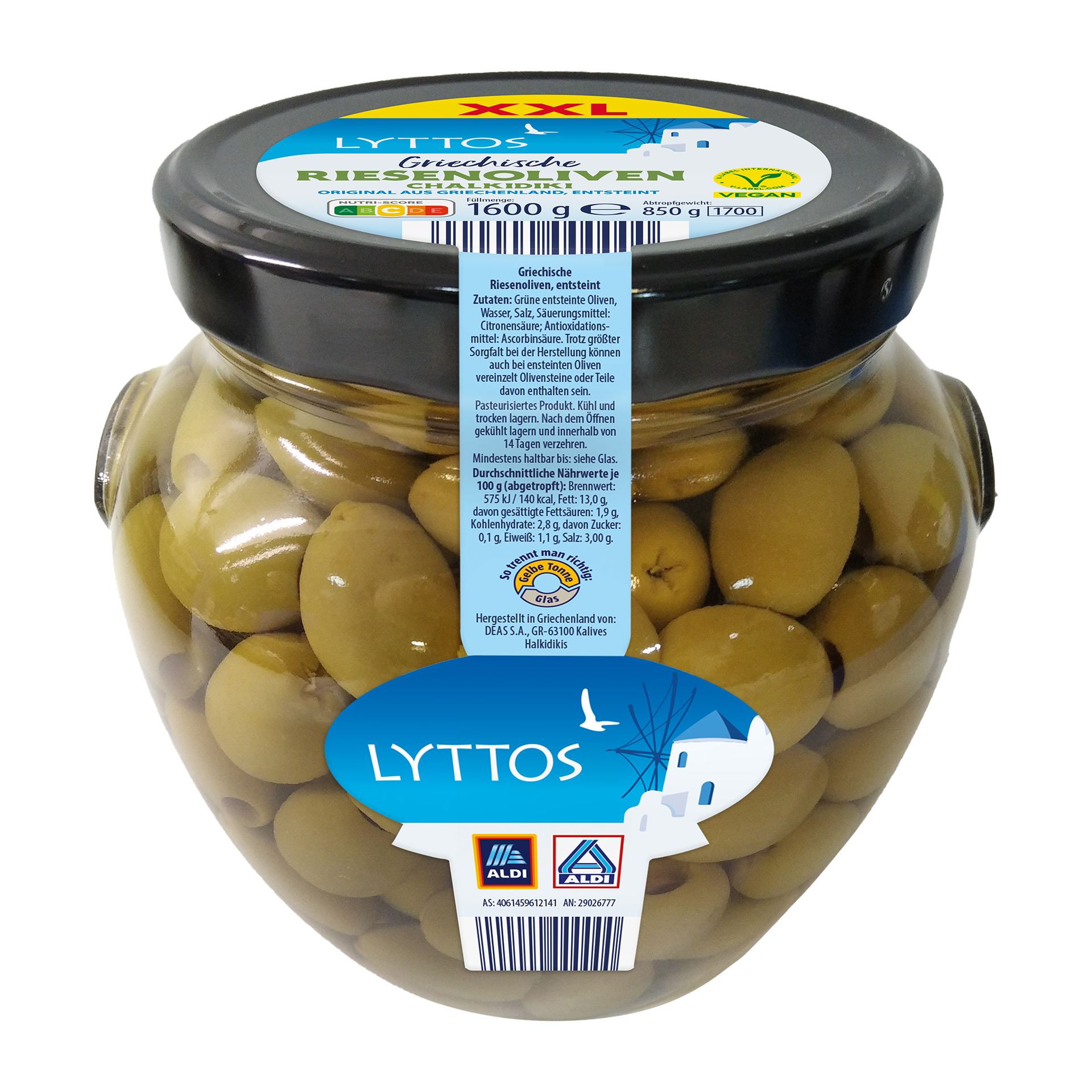 LYTTOS Riesenoliven XXL