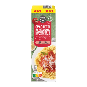 Spaghetti mit Tomatensauce XXL