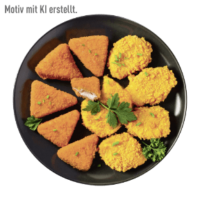 Hähnchen-Nacho-Ecken & Nuggets