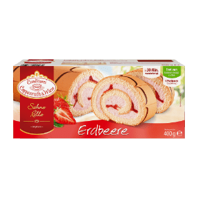 Sahne-Rolle Erdbeer
