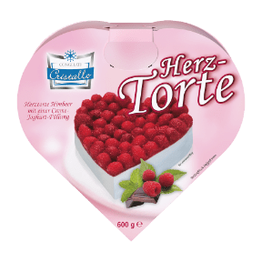 Herztorte Himbeer