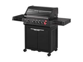 Gasgrill Boston Black Pro 4 SIKR Turbo inkl. Wetterschutzhülle