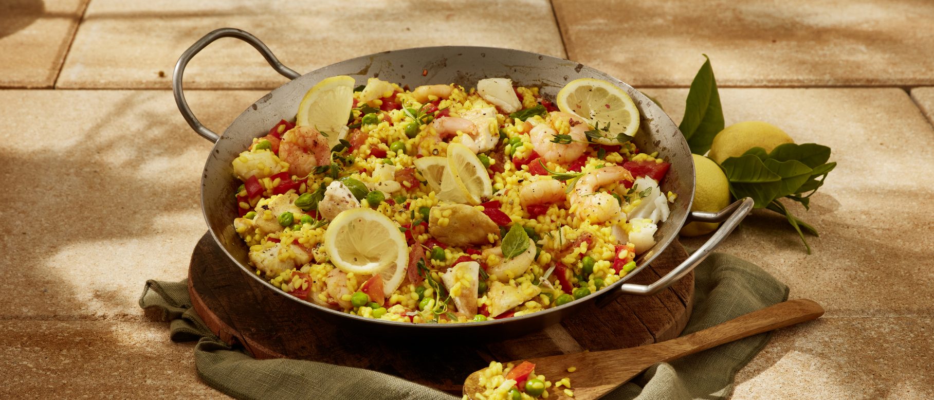 Mediterrane Paella mit buntem Gemüse – Rezepte von ALDI Nord