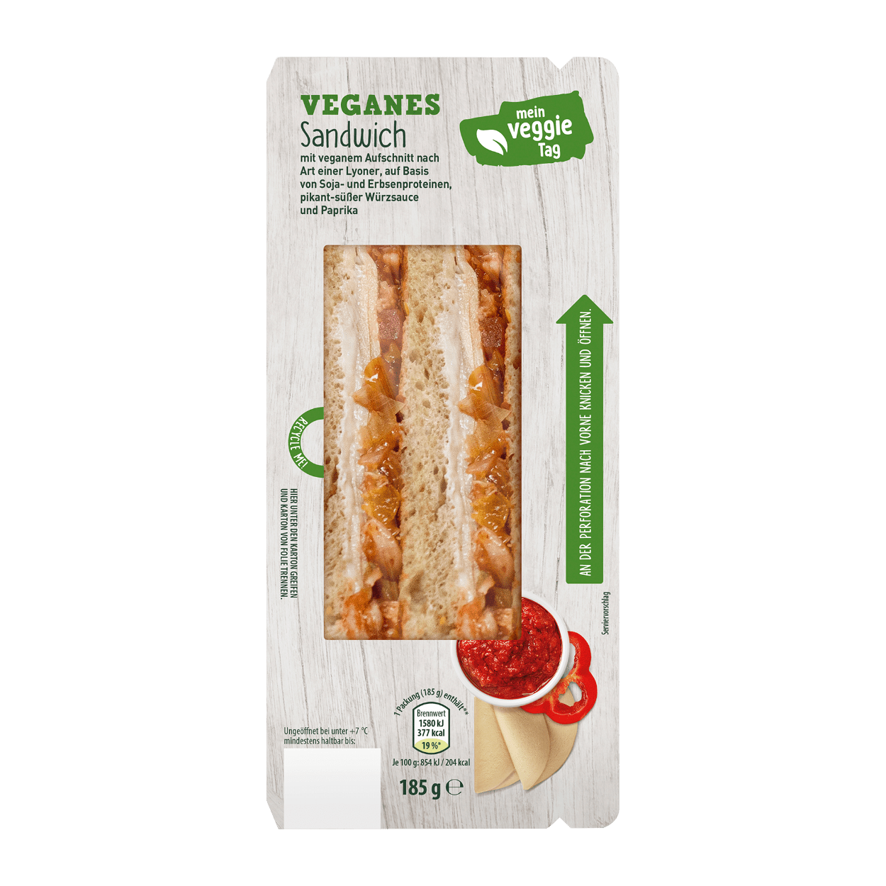 SNACK TIME/MEIN VEGGIE TAG Sandwich günstig bei ALDI Nord