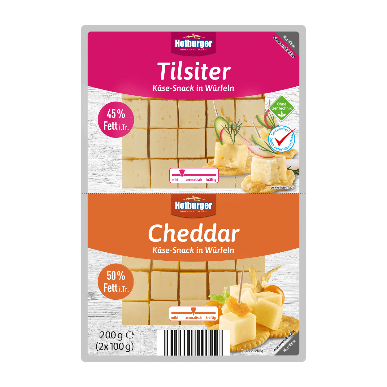 HOFBURGER Käse-Snack in Würfeln günstig bei ALDI Nord