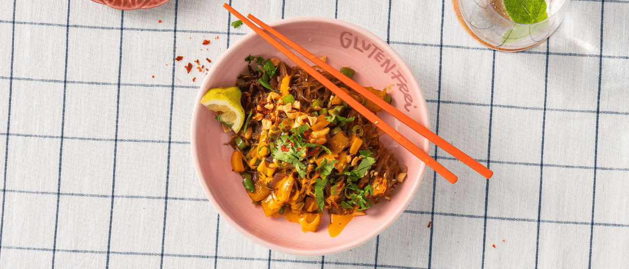 GlasnudelOnePot mit grünen Bohnen und Koriander Rezepte von ALDI Nord