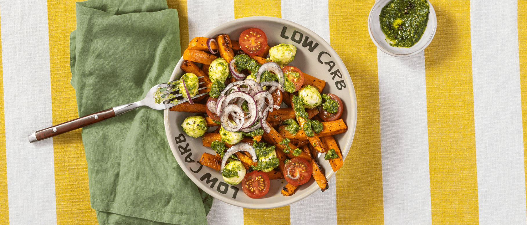 Loaded Fries Caprese mit Pesto Rezept bei ALDI Nord