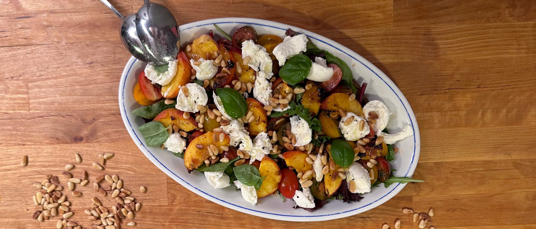 Gegrillter Pfirsich mit Tomaten und Mozzarella – Rezepte von ALDI Nord