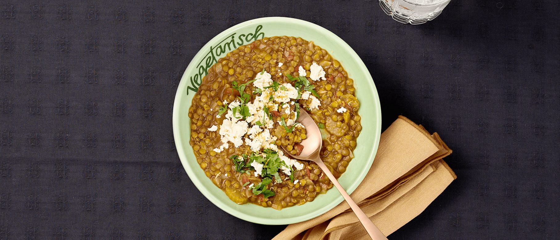 Linsensuppe „Harira Style“ mit Koriander und Feta Rezept von ALDI Nord