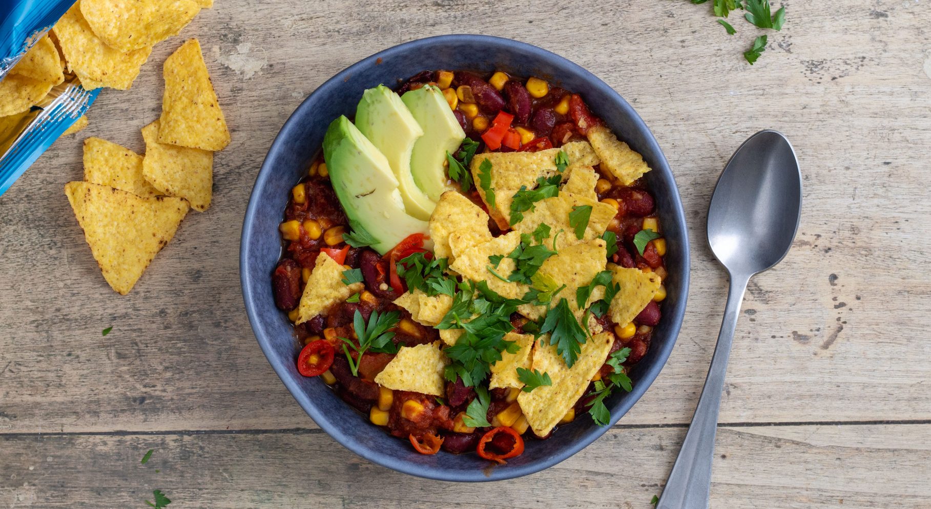 Chili sin Carne mit Nachos – Rezepte von ALDI Nord Chili sin Carne mit Nachos – Rezepte von ALDI Nord