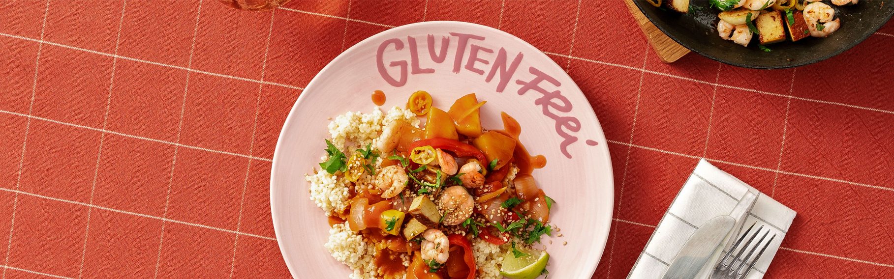 Tofu süßsauer mit Hirse und gebratenen Garnelen﹣Rezepte von ALDI Nord