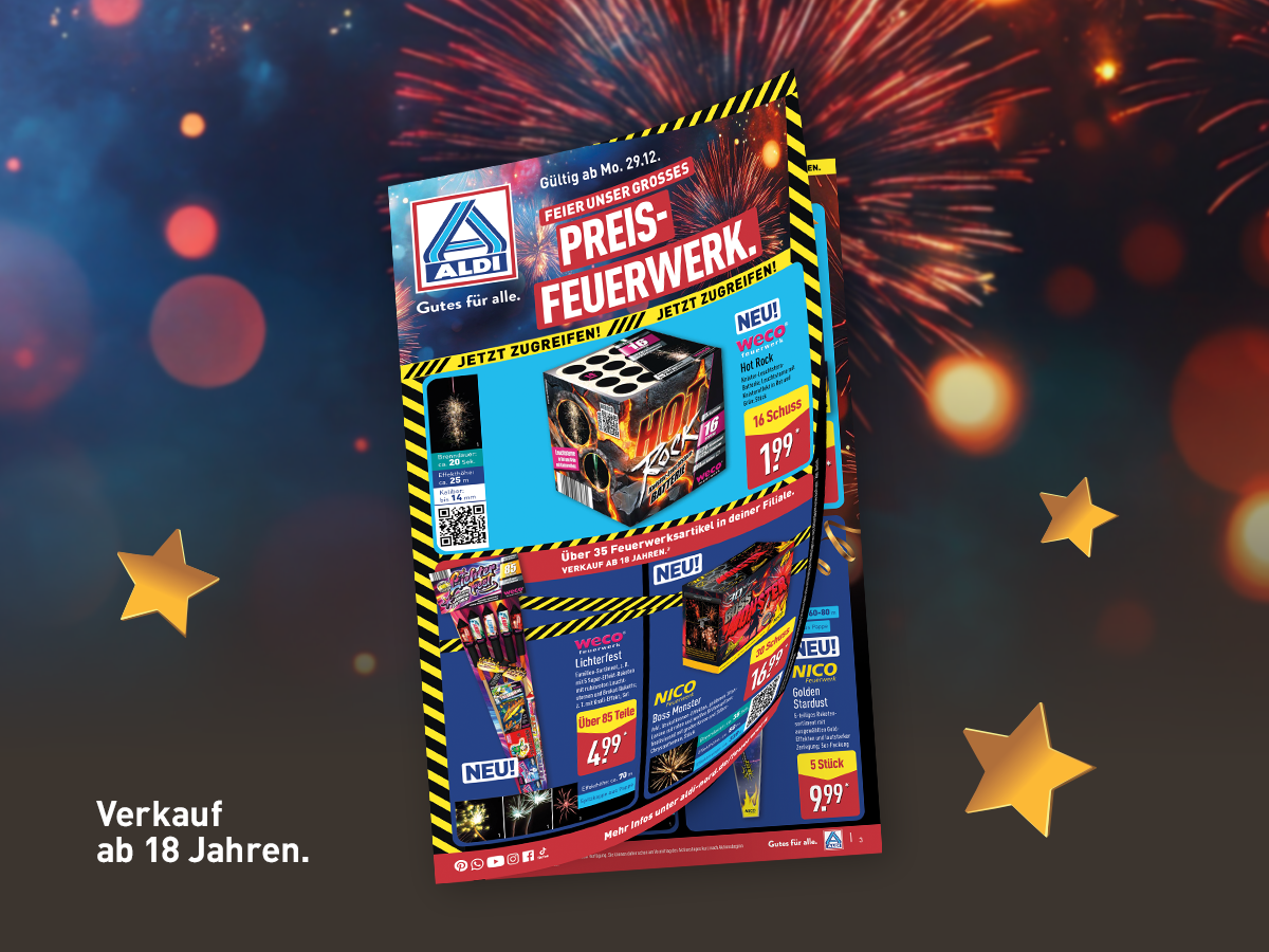 ALDI Feuerwerks-Prospekt