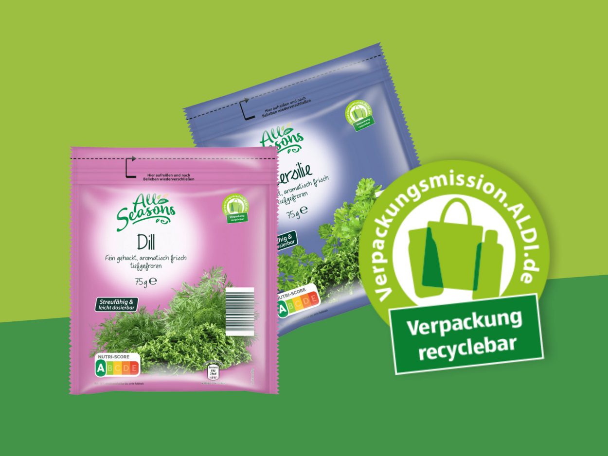 Verpackungsmission bei ALDI Nord